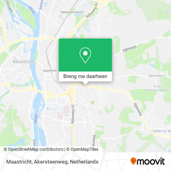 Maastricht, Akersteenweg kaart