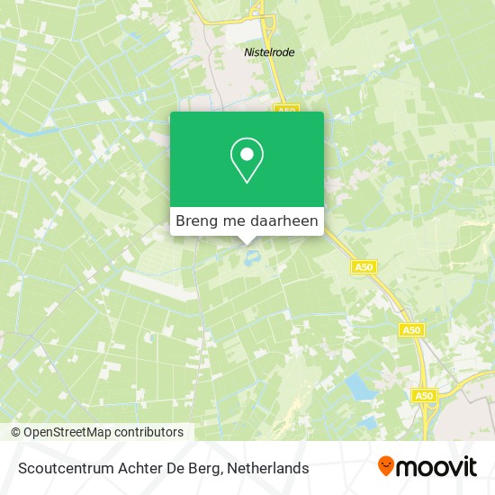 Scoutcentrum Achter De Berg kaart