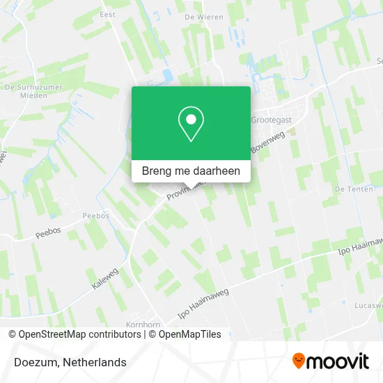 Doezum kaart