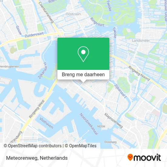 Meteorenweg kaart