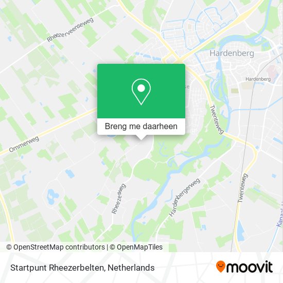 Startpunt Rheezerbelten kaart
