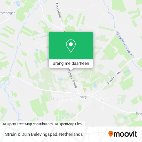 Struin & Duin Belevingspad kaart