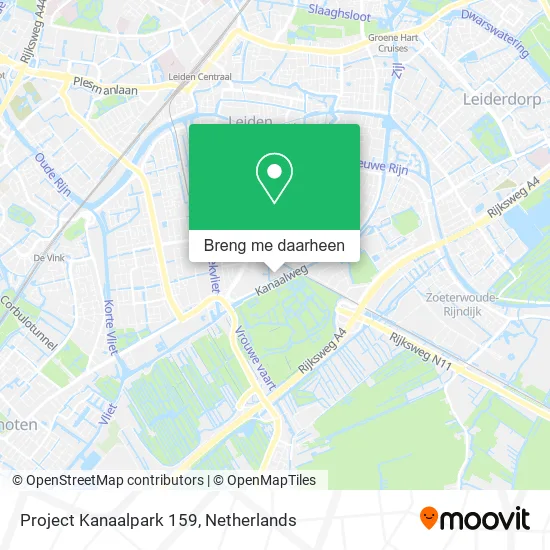 Project Kanaalpark 159 kaart
