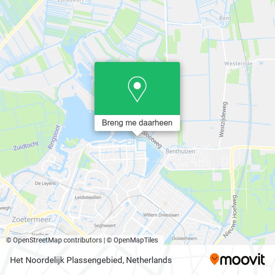 Het Noordelijk Plassengebied kaart