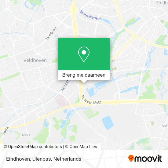 Eindhoven, Ulenpas kaart