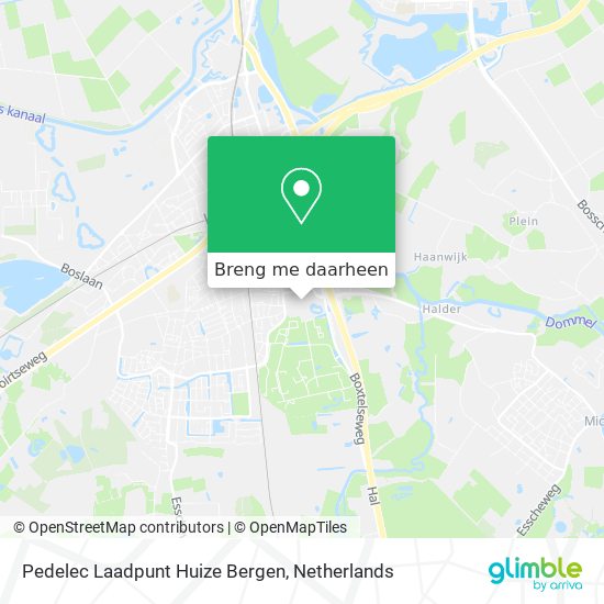 Pedelec Laadpunt Huize Bergen kaart