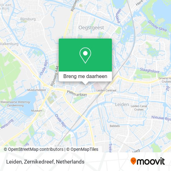 Leiden, Zernikedreef kaart