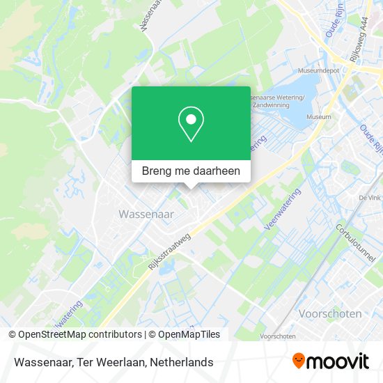 Wassenaar, Ter Weerlaan kaart