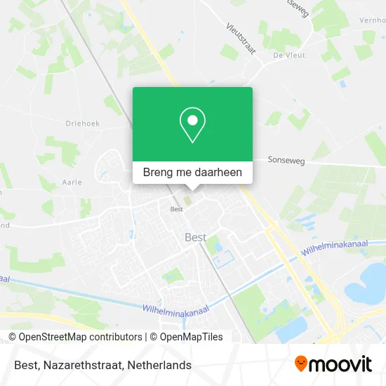 Best, Nazarethstraat kaart