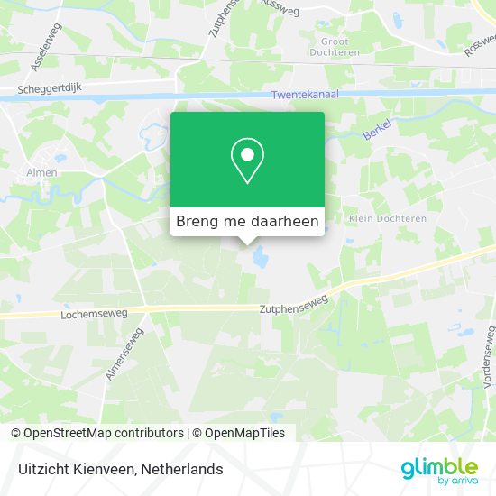 Uitzicht Kienveen kaart