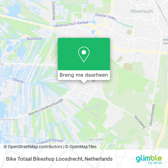 Bike Totaal Bikeshop Loosdrecht kaart