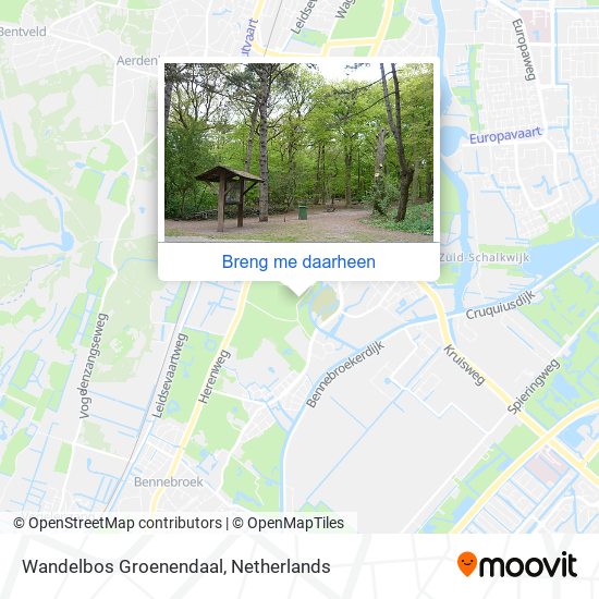 Wandelbos Groenendaal kaart