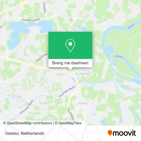 Gietelo kaart