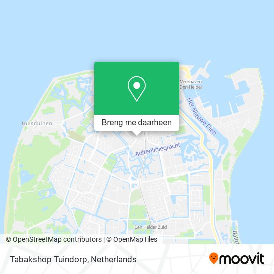 Tabakshop Tuindorp kaart