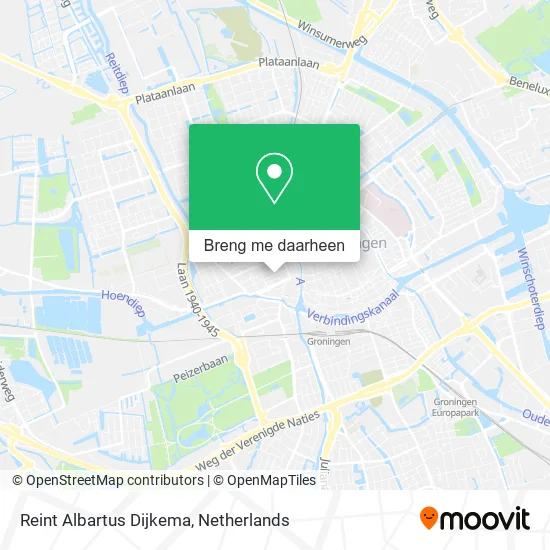 Reint Albartus Dijkema kaart