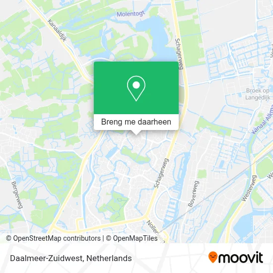 Daalmeer-Zuidwest kaart