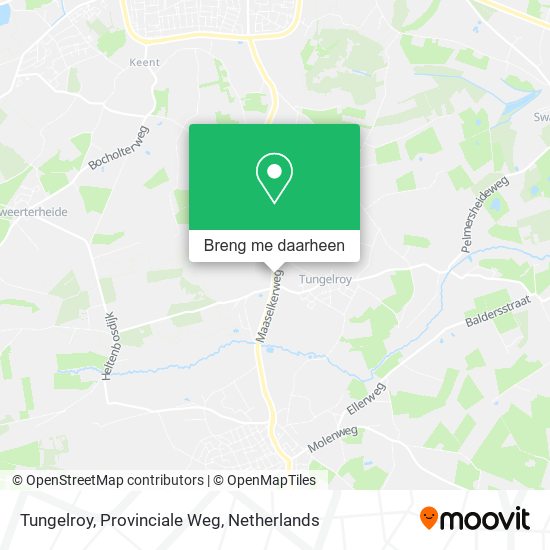 Tungelroy, Provinciale Weg kaart