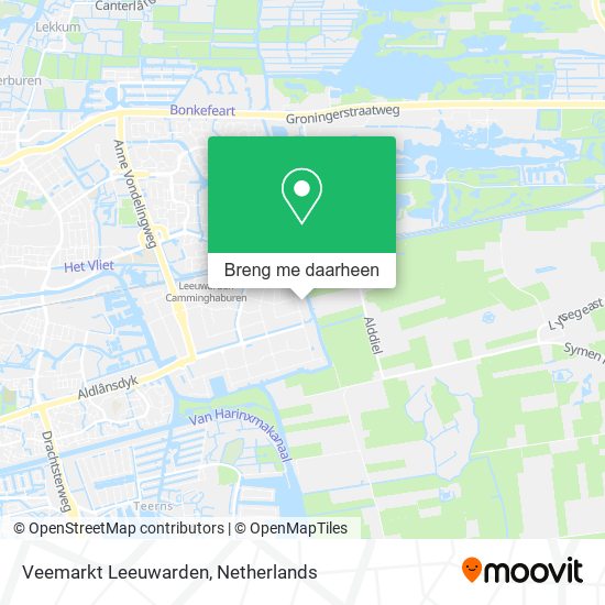 Veemarkt Leeuwarden kaart