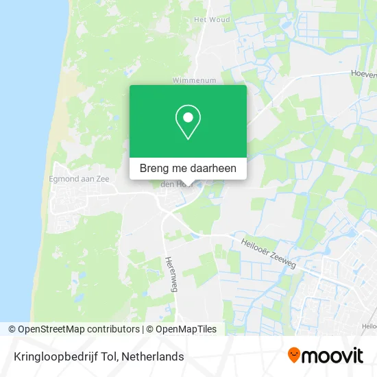 Kringloopbedrijf Tol kaart