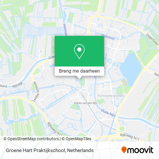 Groene Hart Praktijkschool kaart