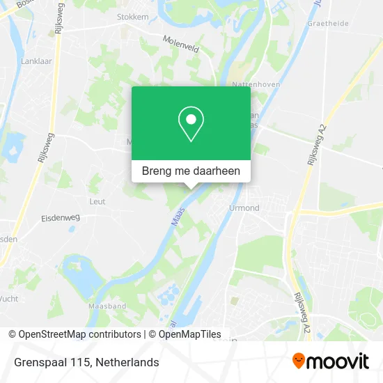Grenspaal 115 kaart