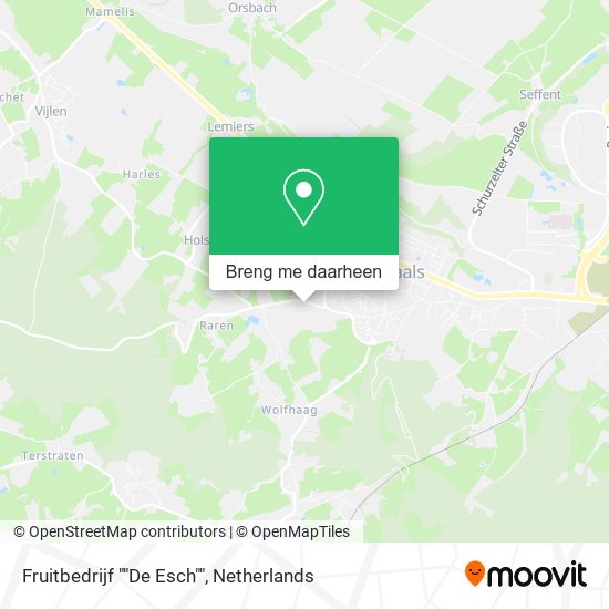 Fruitbedrijf ""De Esch"" kaart