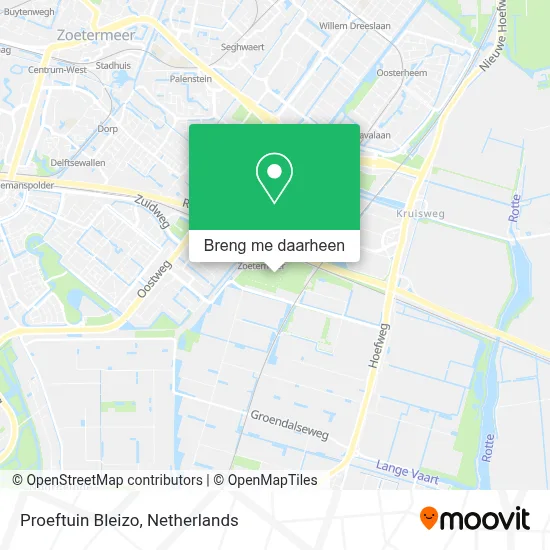 Proeftuin Bleizo kaart