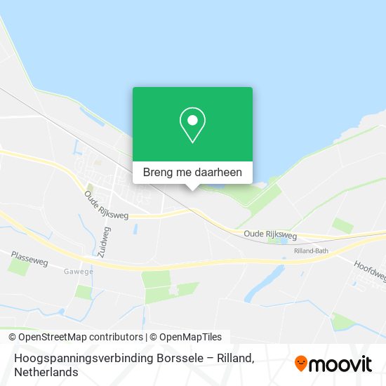 Hoogspanningsverbinding Borssele – Rilland kaart