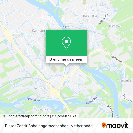 Pieter Zandt Scholengemeenschap kaart