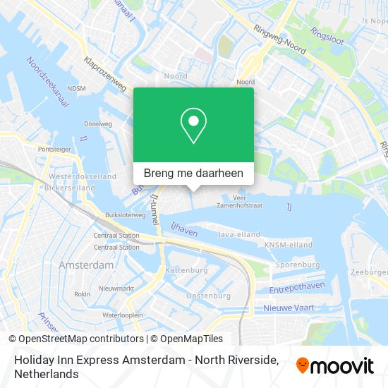 Holiday Inn Express Amsterdam - North Riverside kaart