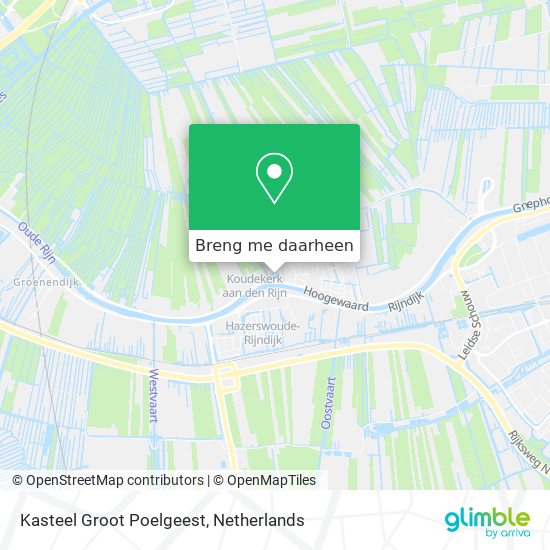 Kasteel Groot Poelgeest kaart