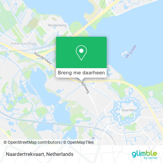 Naardertrekvaart kaart