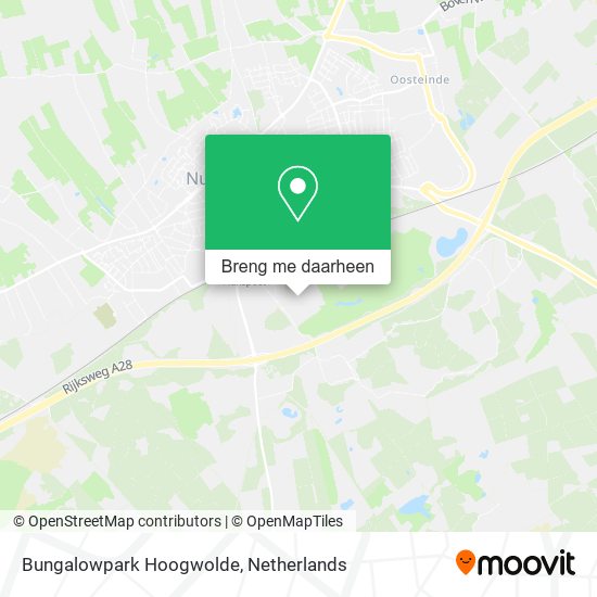 Bungalowpark Hoogwolde kaart