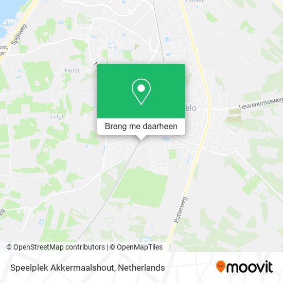 Speelplek Akkermaalshout kaart