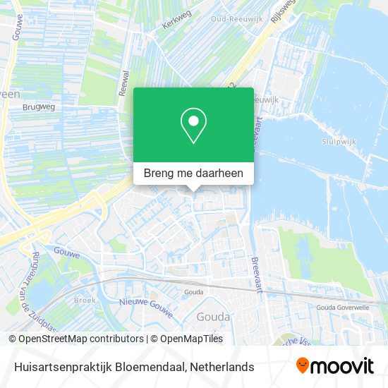 Huisartsenpraktijk Bloemendaal kaart