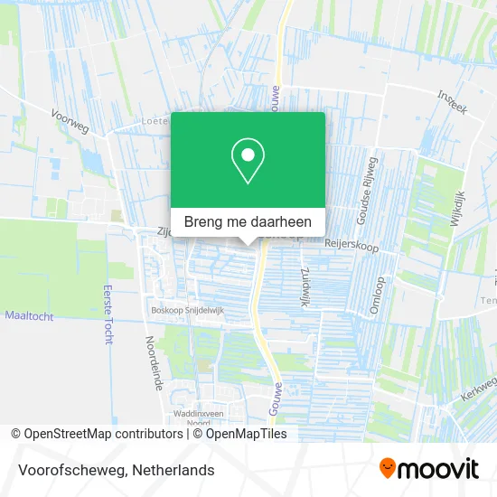 Voorofscheweg kaart