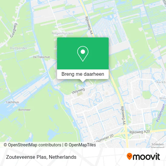 Zouteveense Plas kaart