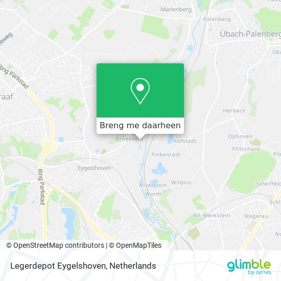 Legerdepot Eygelshoven kaart