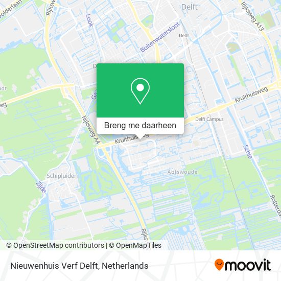 Nieuwenhuis Verf Delft kaart