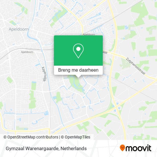 Gymzaal Warenargaarde kaart