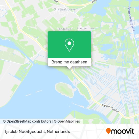 Ijsclub Nooitgedacht kaart