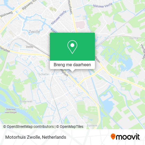 Motorhuis Zwolle kaart