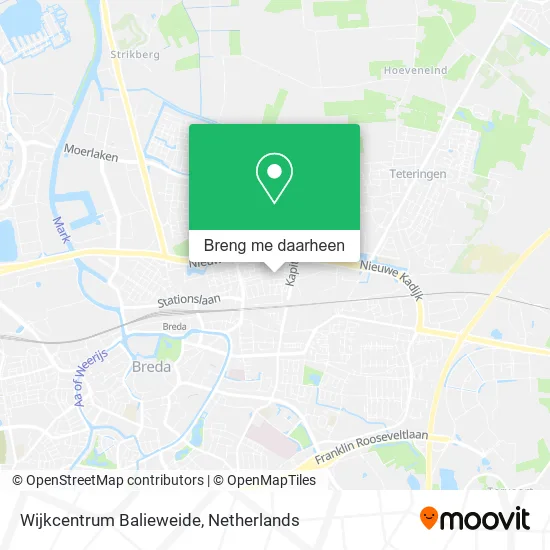 Wijkcentrum Balieweide kaart