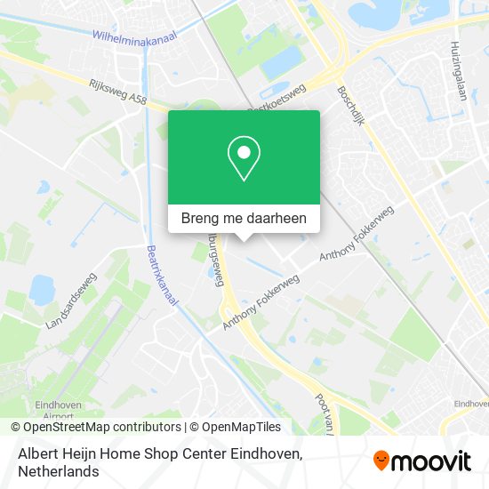 Albert Heijn Home Shop Center Eindhoven kaart
