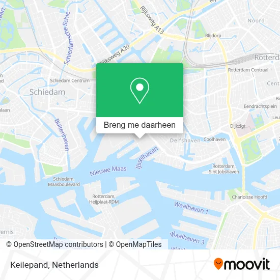 Keilepand kaart