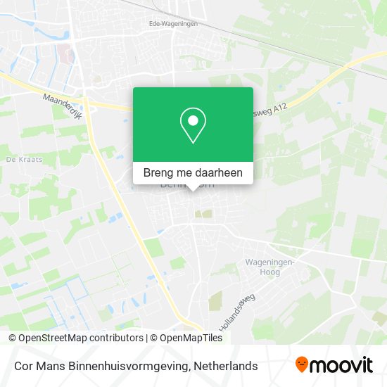 Cor Mans Binnenhuisvormgeving kaart