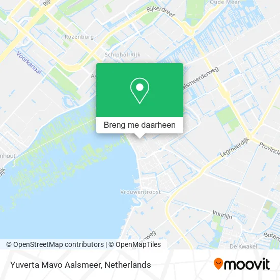 Yuverta Mavo Aalsmeer kaart