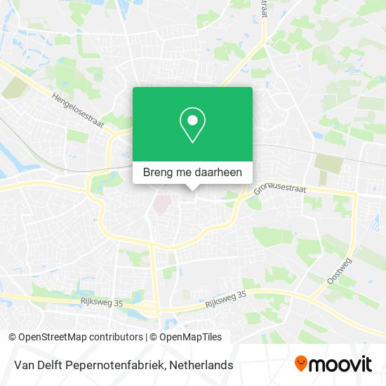 Van Delft Pepernotenfabriek kaart