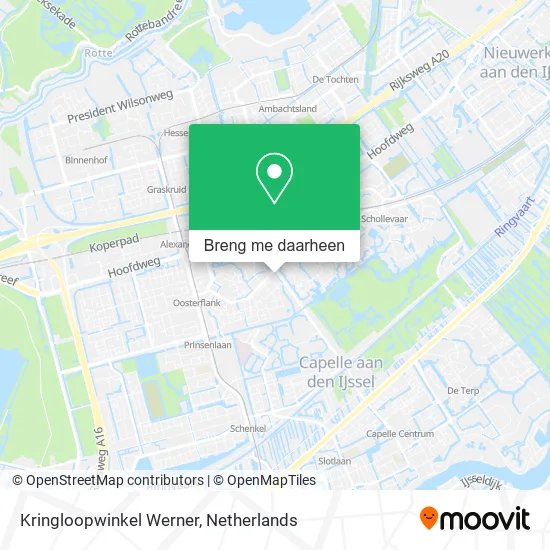 Kringloopwinkel Werner kaart