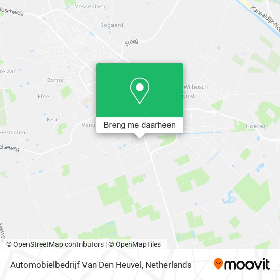 Automobielbedrijf Van Den Heuvel kaart